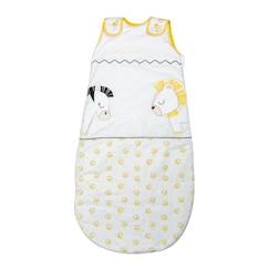 Grande gigoteuse ouatinee - 6-24 - Pluche et pompon blanc  - vertbaudet enfant