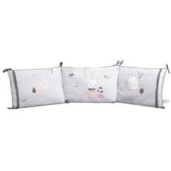 Tour de lit déhoussable - SAUTHON - Blanc - Coton - 180x40cm  - vertbaudet enfant