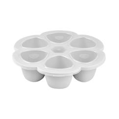 Puériculture-Repas-Multiportions en silicone de qualité premium - BEABA - 6x90 ml - gris