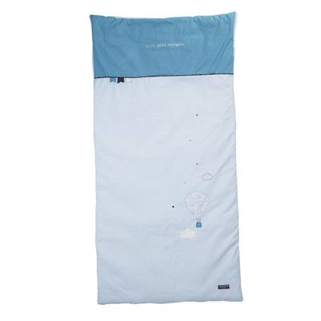 Edredon lit bébé en coton bleu - SAUTHON - Lazare - Mixte - 4x100x140 - 100% coton BLEU 1 - vertbaudet enfant 