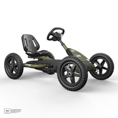 Kart à pédales Jeep pour enfants - BERG - Siège et volant réglables - Pneus tout-terrains robustes VERT 1 - vertbaudet enfant 