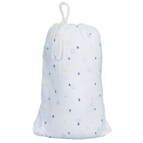 Draps housse 140x70 cm en coton bio blanc BLANC 1 - vertbaudet enfant 