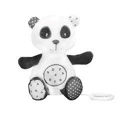 Jouet-Peluche mini musical en velours gris