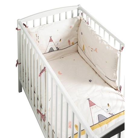 Edredon pour lit bébé en coton BEIGE 2 - vertbaudet enfant 