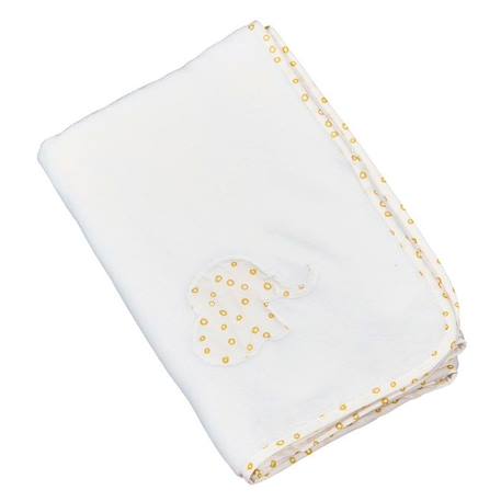 Couverture bébé 75x0. 5cm en polyester  blanc BLANC 1 - vertbaudet enfant 