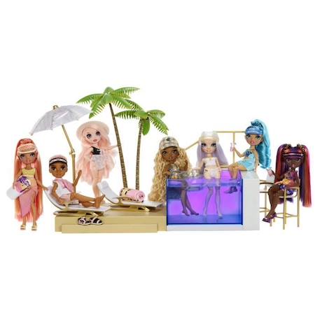 Rainbow High - Beach Club et Piscine Lumineuse – Pour poupées Mannequin - Dès 6 ans BEIGE 4 - vertbaudet enfant 