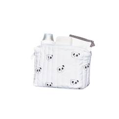 Trousse de toilette en coton Bio blanc  - vertbaudet enfant