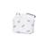 Trousse de toilette en coton Bio blanc BLANC 1 - vertbaudet enfant 