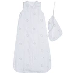 Gigoteuse en coton bio blanc  - vertbaudet enfant