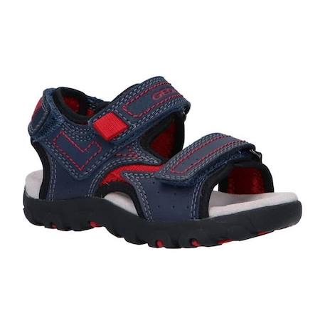 Sandales Geox Enfant/Garçons J S. Strada A - Wax.Syn2+PR.DBK - Bleu - Scratch BLEU 2 - vertbaudet enfant 