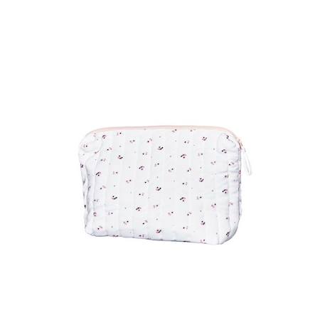 Trousse de toilette Sauthon modele bebe miss fleur de lune - Blanc et rose BLANC 1 - vertbaudet enfant 