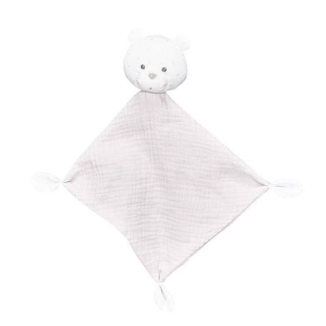 Doudou mouchoir en coton BLANC 1 - vertbaudet enfant 