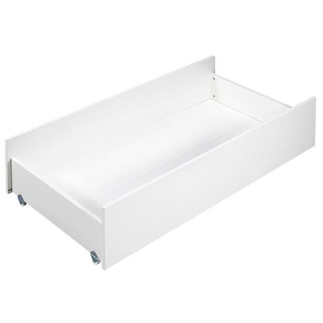 Tiroir pour lit évolutif 14x112x59cm en bois blanc BLANC 1 - vertbaudet enfant 