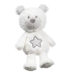 Doudou Ours en polyester blanc  - vertbaudet enfant