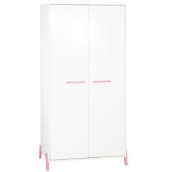 Armoire bébé 2 portes en bois blanc  - vertbaudet enfant