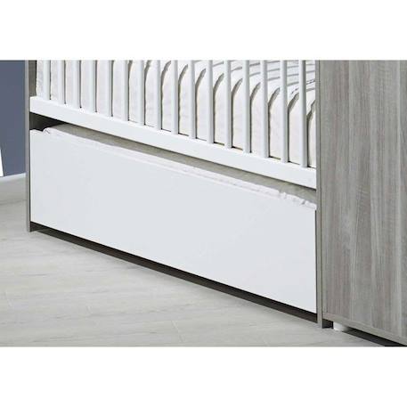 Tiroir pour lit évolutif 13x114x54cm en bois blanc BLANC 2 - vertbaudet enfant 