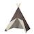 Tipi en toile en coton gris - SAUTHON - NEW LAZARE - Mixte - 160x110x110 - Bébé GRIS 1 - vertbaudet enfant 