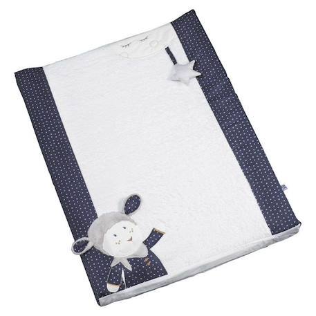 Matelas à langer en coton Bleu - Merlin - 6x68x52cm - Petit modèle BLEU 1 - vertbaudet enfant 