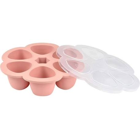 BEABA Multiportions en silicone de qualité premium, résistance thermique, couvercle hermétique, Fabriqué en Italie, 6x90 ml rose ROSE 2 - vertbaudet enfant 