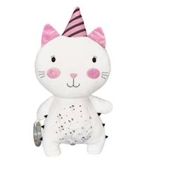 Jouet-Peluche multi activités en polyester blanc