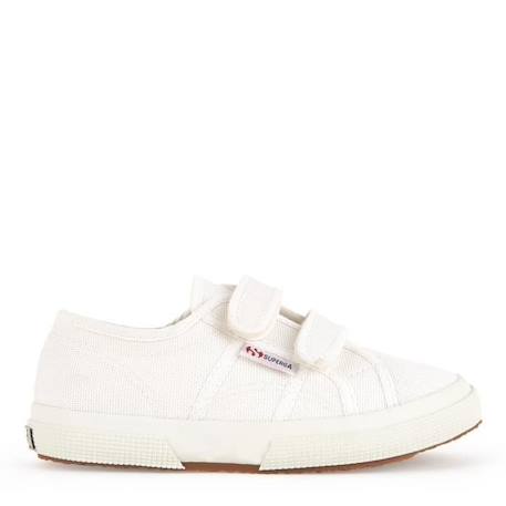 Baskets - SUPERGA - 2750 Velcro - Enfant - Blanc - Tige en toile BLANC 2 - vertbaudet enfant 