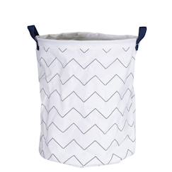 Panière de rangement tissu 31x39x31cm en coton blanc  - vertbaudet enfant