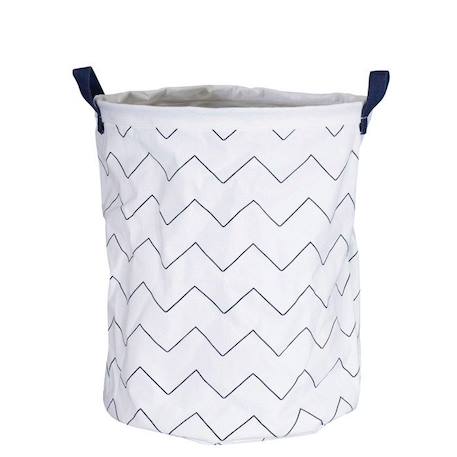 Panière de rangement tissu 31x39x31cm en coton blanc BLANC 1 - vertbaudet enfant 