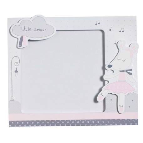 Set de 2 cadres photos enfant en bois gris - Lilibelle - Rectangulaire - 1,5x14x17 - Mixte GRIS 2 - vertbaudet enfant 