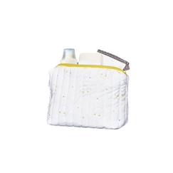 Puériculture-Trousse de toilette en coton Bio blanc