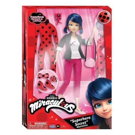 Bandai - Miraculous Ladybug - Poupée mannequin 26 cm et ses deux tenues ROUGE 3 - vertbaudet enfant 