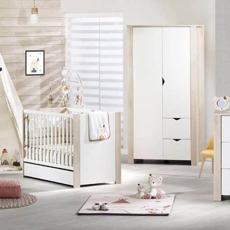 Housse de couette 100x135cm et taie en coton beige BEIGE 4 - vertbaudet enfant 