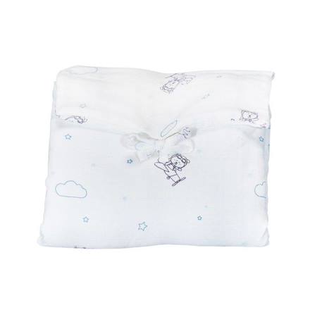 Matelas à  langer nomade en coton Bio blanc BLANC 1 - vertbaudet enfant 