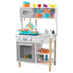 -KidKraft - Cuisine en bois pour enfant All Time Play, four, micro-ondes et accessoires inclus