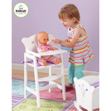 KidKraft - Chaise pour Poupée en bois Lil' Doll, accessoire pour poupées BLANC 1 - vertbaudet enfant 