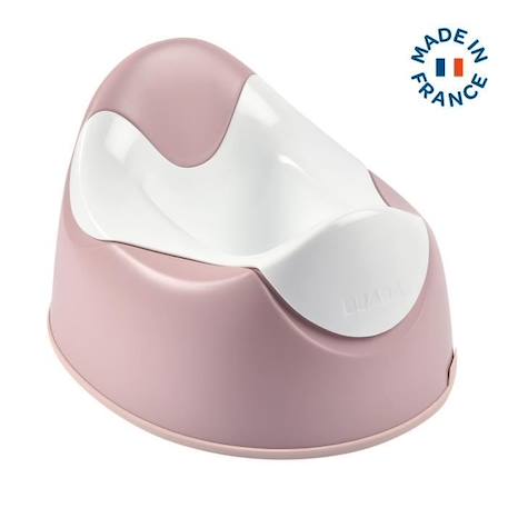 BEABA Pot d'apprentissage bébé ergonomique, poignées de préhension, joint antidérapant, facile d'entretien, old pink ROSE 4 - vertbaudet enfant 