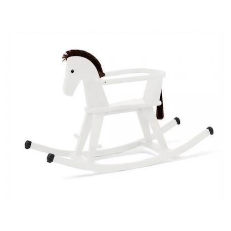 Cheval à bascule en bois GEUTHER HALLA avec arceau de protection amovible - Blanc BLANC 1 - vertbaudet enfant 