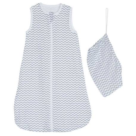 Gigoteuse - lange coton bio 70cm - hello textile blanc BLANC 1 - vertbaudet enfant 