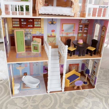 KidKraft - Maison de poupées en bois Savannah avec 13 accessoires inclus BLANC 6 - vertbaudet enfant 