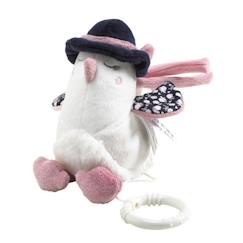 Jouet-Premier âge-Peluches-Peluche Mini Musical Oiseau en velours blanc - SAUTHON - Plush - Bébé - Fille - Intérieur