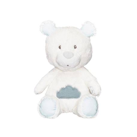 Doudou en velours blanc BLANC 1 - vertbaudet enfant 