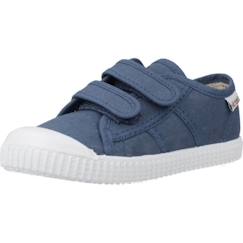 Chaussures-Chaussures fille 23-38-Baskets, tennis-Basket Enfant Victoria - 136606 - Bleu - Scratch - Fille