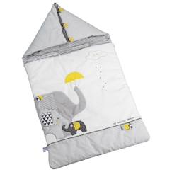 Nid d'ange bébé nomade en coton gris - Sauthon - Babyfan - 0-3 mois  - vertbaudet enfant