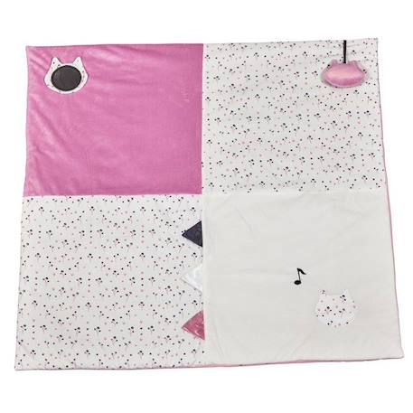 Tapis d'activités 96cm en polyester Multicolore BLANC 1 - vertbaudet enfant 