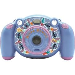 Jouet-Jeux éducatifs-Jeux scientifiques et multimédia-Appareil photo 4-en-1 pour enfants Disney Stitch de Lexibook avec carte SD de 8Go incluse