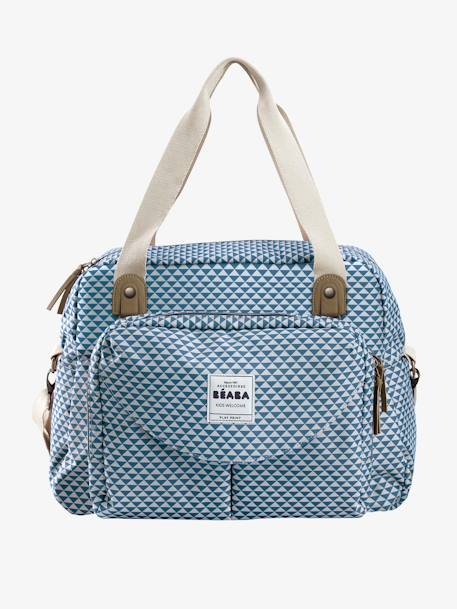 Sac à langer Genève II BEABA bleu imprimé+gris 1 - vertbaudet enfant 