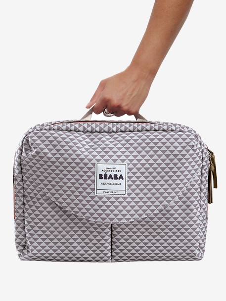 Sac à langer Genève II BEABA bleu imprimé+gris 11 - vertbaudet enfant 