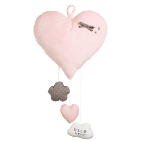 Suspension Décorative murale Coeur en polyester  Rose ROSE 1 - vertbaudet enfant 