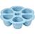 BEABA Multiportions en silicone de qualité premium, résistance thermique, couvercle hermétique, Fabriqué en Italie, 6x90 ml bleu BLEU 2 - vertbaudet enfant 