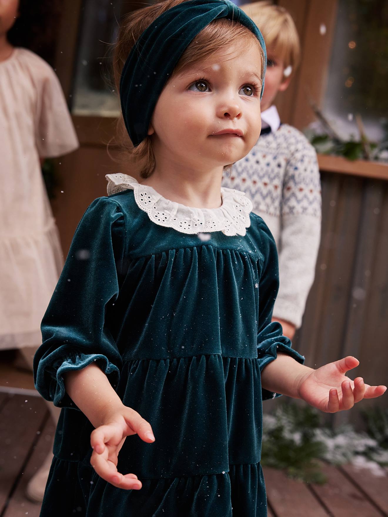 Robe de No l enfant fille vertbaudet