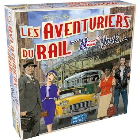 Les Aventuriers du Rail : New York - AC-DÉCO - Jeu de société - 8 ans et plus - 2 à 4 joueurs - 10 à 15 minutes JAUNE 1 - vertbaudet enfant 